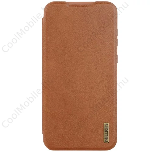 Nillkin Qin Book PRO tok, Samsung Galaxy A56 5G készülékhez, barna