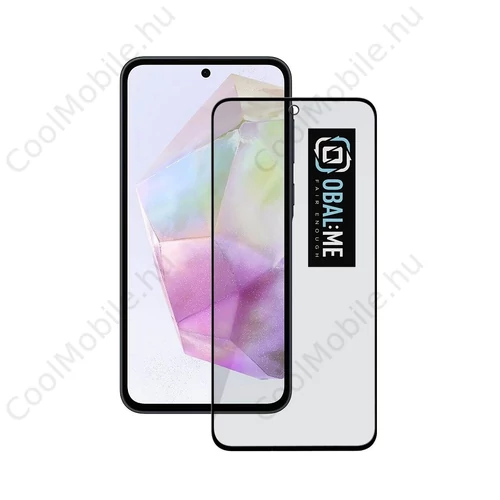 OBAL:ME Privacy 5D üveg kijelzővédő Samsung Galaxy A35 5G készülékhez fekete