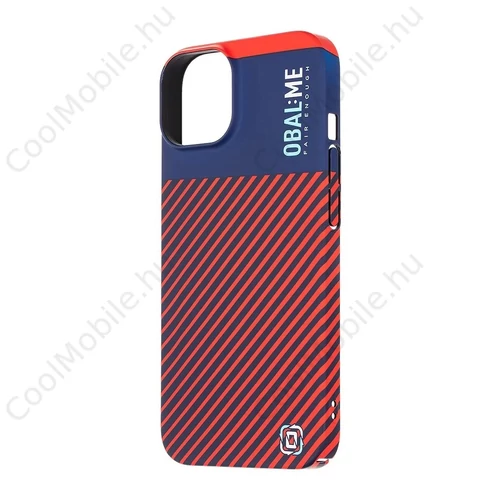 OBAL:ME Flossy Stripes tok Apple iPhone 14 készülékhez kék/piros