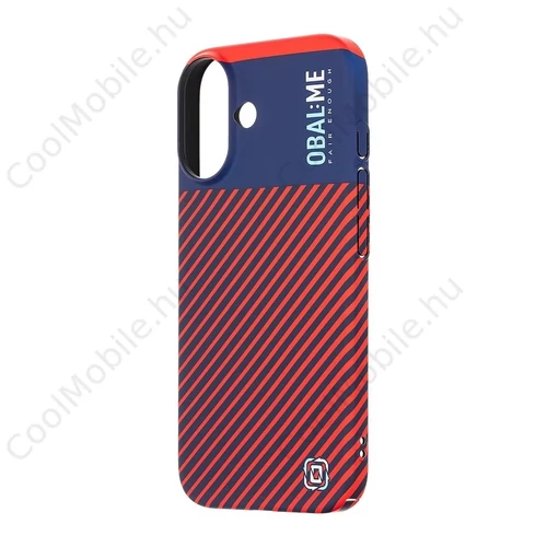 OBAL:ME Flossy Stripes tok Apple iPhone 16 készülékhez kék/piros