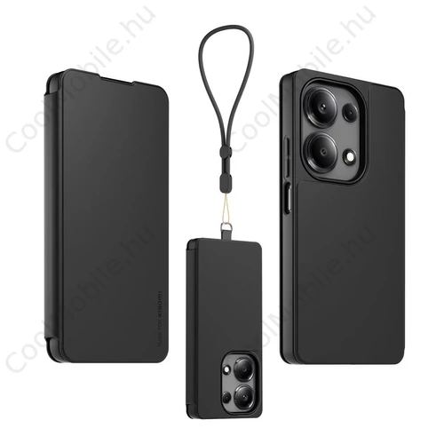Made for Xiaomi tok nyaklánccal Xiaomi Redmi Note 13 Pro 4G készülékhez fekete