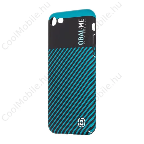OBAL:ME Flossy Stripes tok Apple iPhone 7/8/SE2020/SE2022 készülékhez fekete/türköz