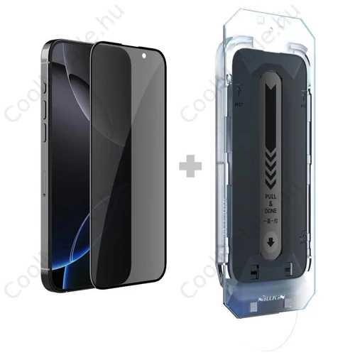 Nillkin Tempered Glass 0.25mm Guardian 2.5D kijelzővédő Apple iPhone 16 Pro Max készülékhez fekete (with applicator)