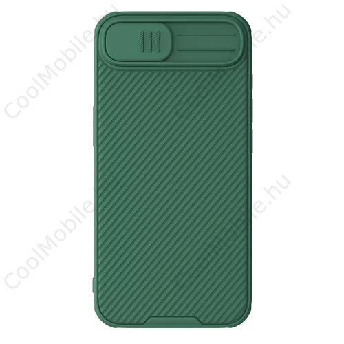 Nillkin CamShield PRO kemény tok Apple iPhone 16e készülékhez mélyzöld