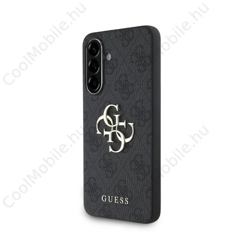 Guess PU 4G Metal Logo tok Samsung Galaxy A36 készülékhez szürke