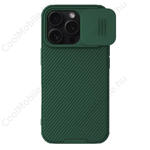 Nillkin CamShield PRO magnetikus kemény tok for Apple iPhone 16 Pro készülékhez sötét zöld