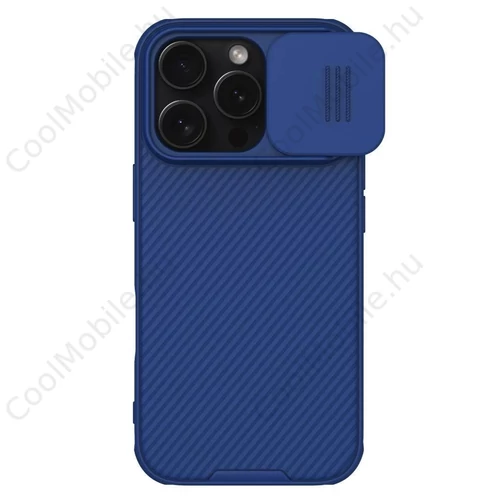 Nillkin CamShield PRO mágneses kemény tok Apple iPhone 16 Pro készülékhez kék