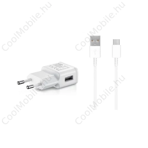 EP-TA200EWE + EP-DG970BWE Samsung 15W utazótöltő + USB-C adatkábel fehér - csomagolás nélküli gyártói