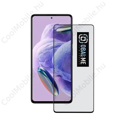 OBAL:ME 5D üveg kijelzővédő Xiaomi Redmi Note 12 Pro+ 5G készülékhez fekete
