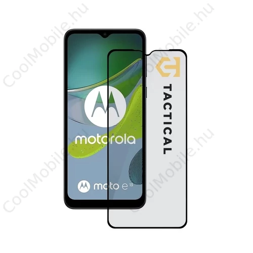 Tactical Glass Shield 5D Motorola E13 készülékhez fekete