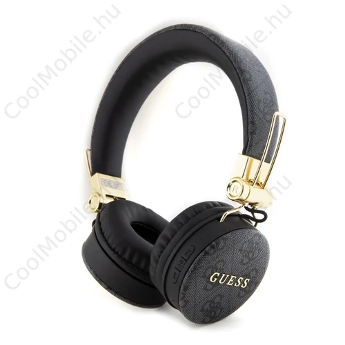 Guess PU Leather 4G Metal Logo Vezeték Nélküli Fejhallgató fekete