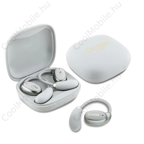 Guess Satin Classic Logo OWS vezeték nélküli fülhallgatók bézs