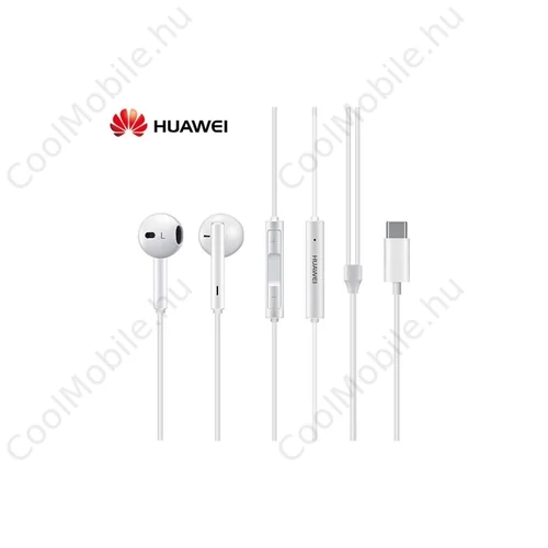 Huawei CM33 USB-C sztereó fejhallgató fehér (nagy tételben)