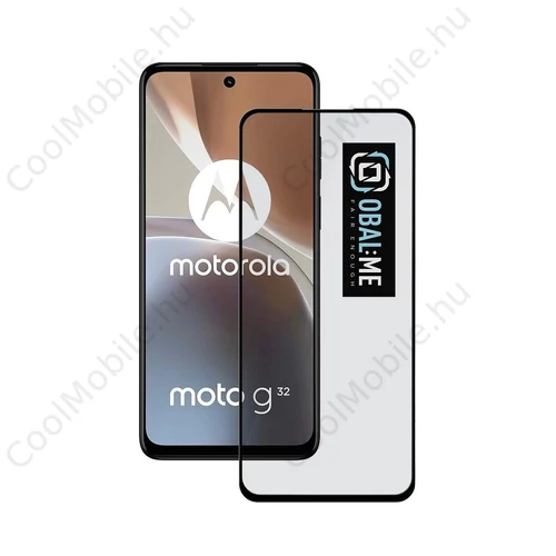 OBAL:ME 5D üveg kijelzővédő a Motorola G32 készülékhez fekete