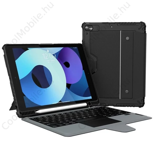 Nillkin Bumper Combo billentyűzetes tok (Backlit Version) iPad 10.2 2019/2020/2021 készülékhez fekete