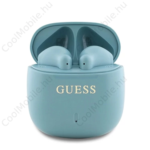 Guess Printed Classic Logo TWS vezeték nélküli fülhallgatók türkiz