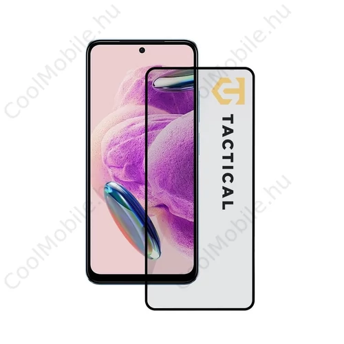 Tactical Glass Shield 5D for Xiaomi Redmi Note 12S készülékhez fekete