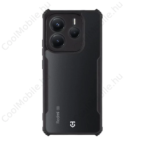 Tactical Quantum Stealth tok Xiaomi Redmi Note 14 5G készülékhez, átlátszó/fekete