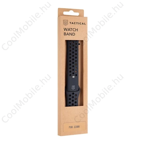 Tactical 234 Dupla szilikon szíj 22mm fekete