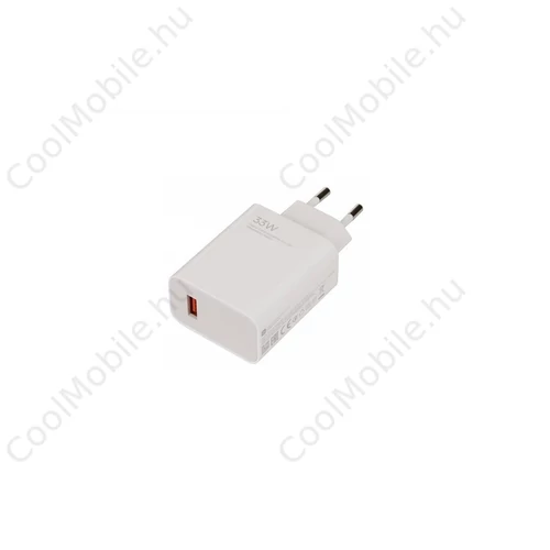 Xiaomi MDY-16-EF USB-A 33W úti töltő - csomagolás nélküli gyári fehér