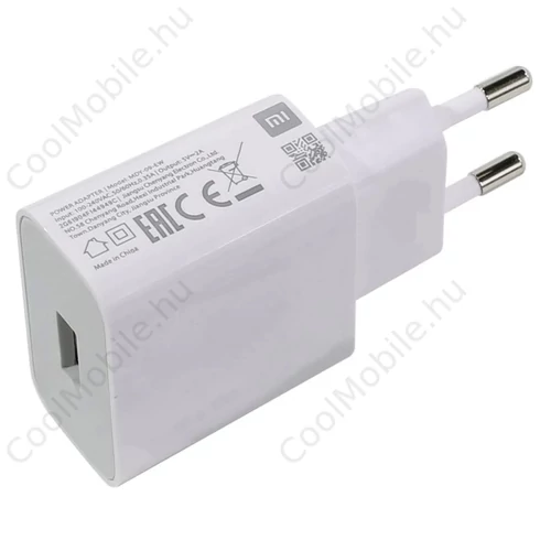 Xiaomi MDY-09-EW USB-A 10W Utazási Töltő - csomagolás nélküli gyári fehér