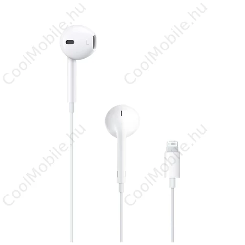 MMTN2ZM/A iPhone EarPods Lightning Audio Stereo HF fülhallgató, iPhone készülékhez, fehér - csomagolás nélküli gyártói