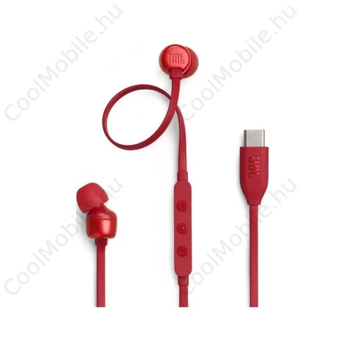 JBL Tune 310C In-Ear USB-C fülhallgatók piros