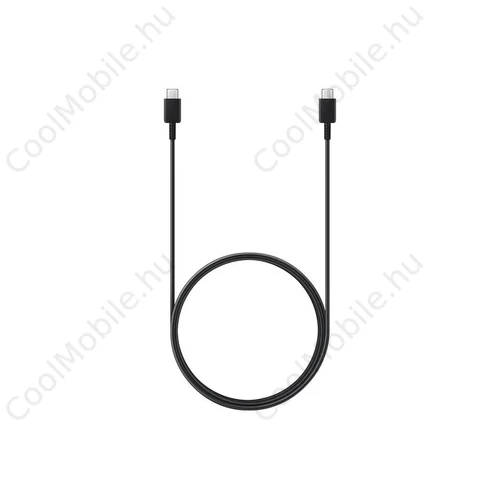 EP-DX310JBE Samsung USB-C/USB-C adatkábel 3A 1.8m fekete - csomagolás nélküli gyári