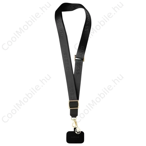 Guess vállpánt Nylon 4G Charm fekete