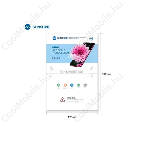 SUNSHINE SS-057A HD PVC rugalmas hidrogél fóliák telefonokhoz – 50 db