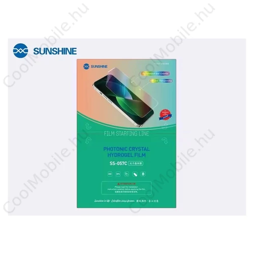 SUNSHIE SS-057C Photonic Crystal Hydrogel kijelzővédő csomag 25 db