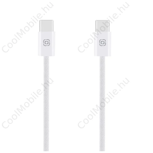OBAL:ME Super Fast USB-C/USB-C Fonott kábel 60W 1m fehér