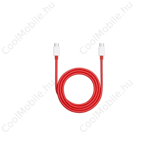 OnePlus SUPERVOOC Charge USB-C/USB-C adatkábel 12A 1m piros