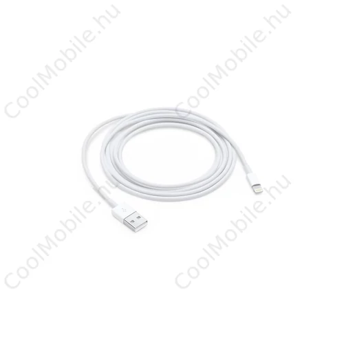 iPhone 5 készülékhez adatkábel OEM - csomagolás nélküli gyári fehér