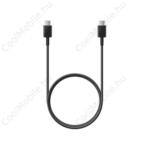 EP-DA905BBE Samsung USB-C/USB-C adatkábel 3A 1m fekete - csomagolás nélküli gyári