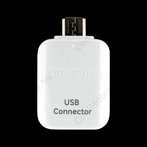 EE-UG930 Samsung microUSB OTG adapter fehér - csomagolás nélküli gyári