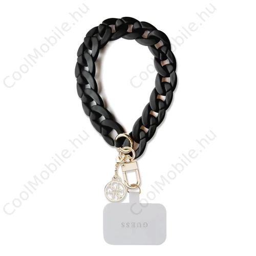 Guess Univerzális kézpánt 4G Charm fekete