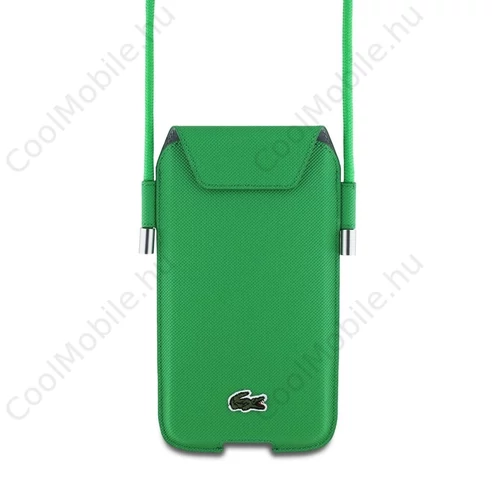 Lacoste PVC Iconic Petit Pique telefon táska XL zöld