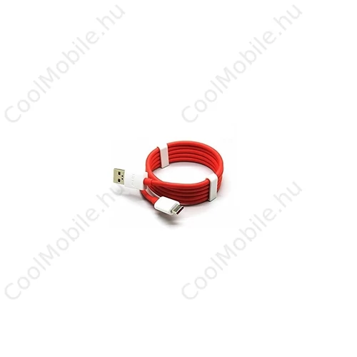 OnePlus 3/3T készülékhez Original USB-C adatkábel 0,95m fehér/piros (Bulk)