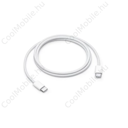 MQKJ3ZM/A iPhone készülékhez USB-C/USB-C 60W adatkábel 1m fehér - csomagolás nélküli gyári