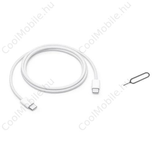 MW493ZM/A iPhone USB-C/USB-C 60W adatkábel 1m + SIM Tool készülékhez fehér - csomagolás nélküli gyártói