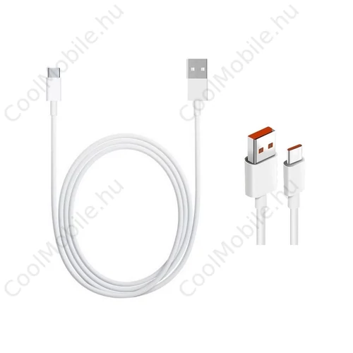 Xiaomi Original USB-C adatkábel 6A 1m - csomagolás nélküli gyári fehér