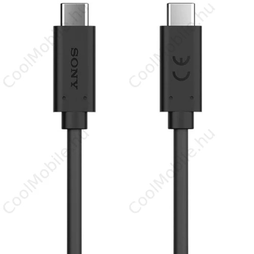 UCB-24 Sony USB-C/USB-C Adatkábel 1m fekete - csomagolás nélküli gyári