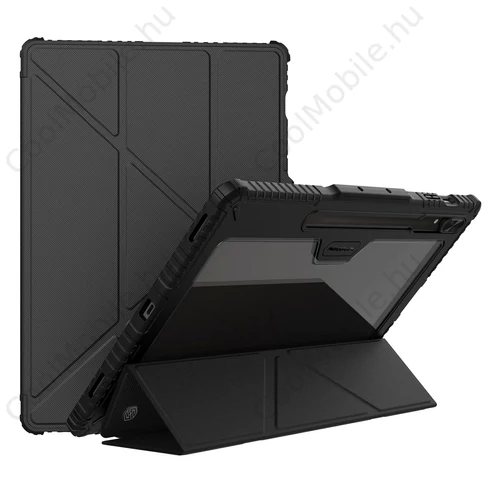 Nillkin Bumper PRO védő állványos tok Samsung Galaxy Tab S9 Ultra/S10 Ultra készülékhez, több szögben állítható, fekete