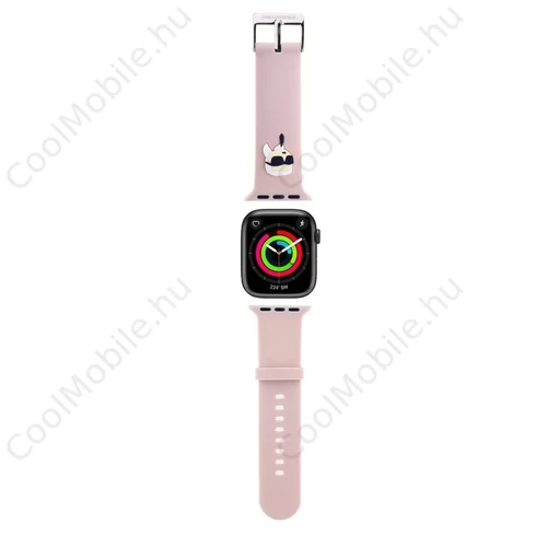 Karl Lagerfeld Karl Head NFT óraszíj Apple Watch 38/40/41 készülékhez rózsaszín