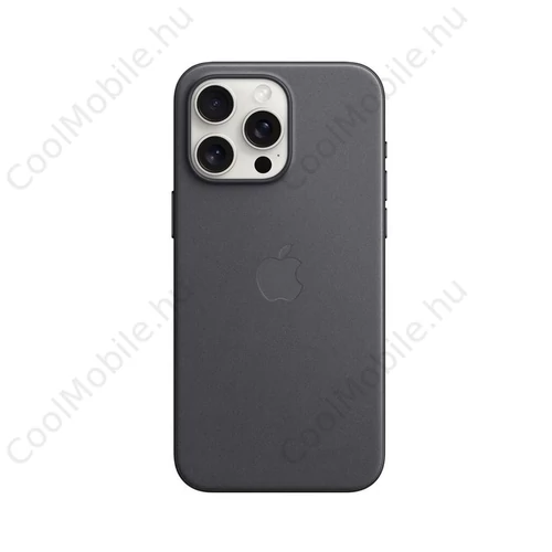 MT4V3ZM/A Apple FineWoven tok with MagSafe for iPhone 15 Pro Max készülékhez fekete