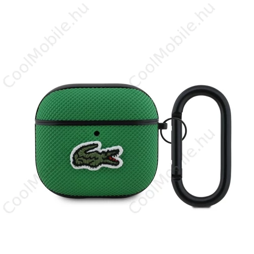 Lacoste Petit Pique Croc Logo Patch tok AirPods 4 készülékhez zöld