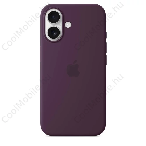 MYY43ZM/A Apple szilikon Magsafe tok iPhone 16 készülékhez szilva (sérült csomag)