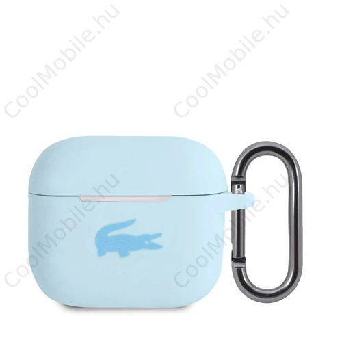 Lacoste Liquid Silicone Glossy Printing Logo tok AirPods 3 készülékhez kék