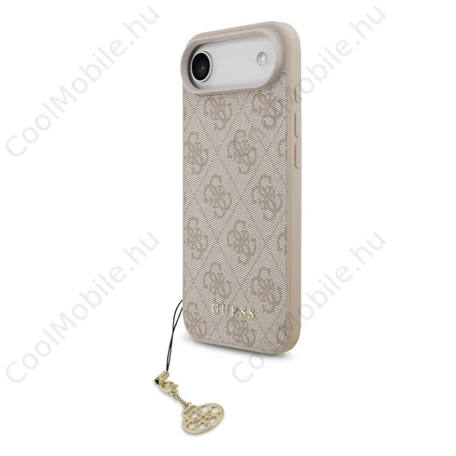 Guess 4G Charm tok iPhone 17 Air készülékhez, Tone on Tone rózsaszín